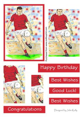 Gaelic Footballer (red) - Pyramage