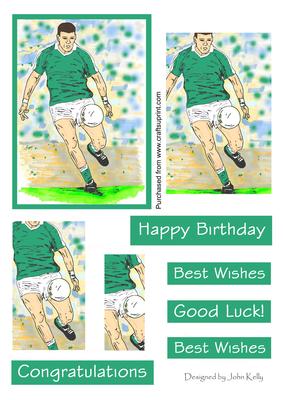 Gaelic Footballer (green) - Pyramage