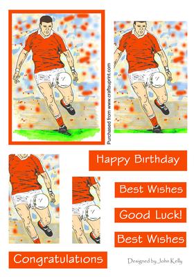 Gaelic Footballer (orange) - Pyramage