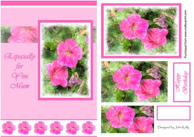 Petunias Especially for You Mum - A5