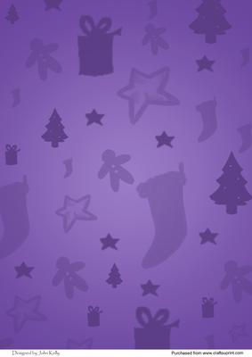 Christmas Silhouettes (purple)
