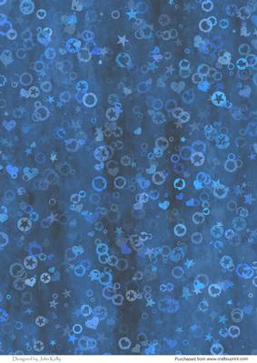 Hearts & Stars (blue)
