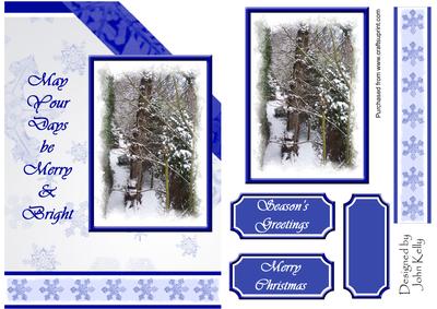 May Your Days Be Merry & Bright (white) - A5