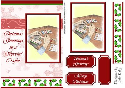 Christmas Greetings to a Special Crafter 1 (gold) - A5