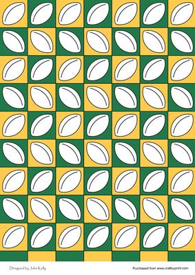 Rugby Balls (green & Gold)