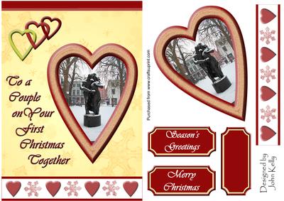 To a Couple with Love at Christmas (gold) - A5