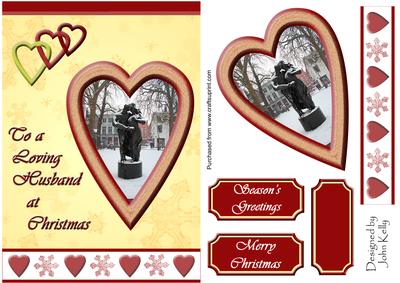To a Loving Husband at Christmas (gold) - A5