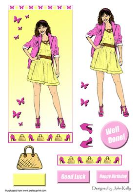 Cool Girl 1 (yellow) - Dl