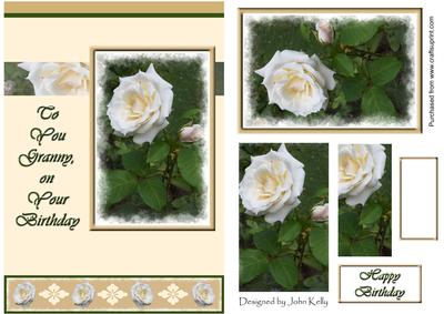 White Roses, to You Granny (cream) - A5