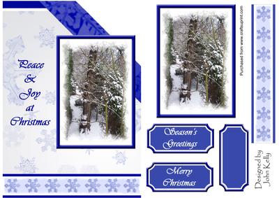 Peace and Joy at Christmas (white) - A5