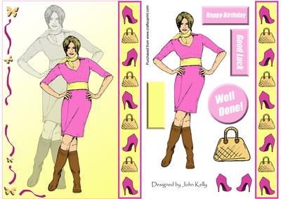 Cool Girl 3 (yellow Silhouette) - A5