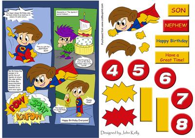 Birthday Boy 1 (brown Hair) - A5