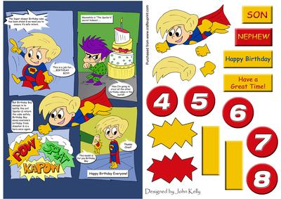 Birthday Boy 1 (blonde Hair) - A5