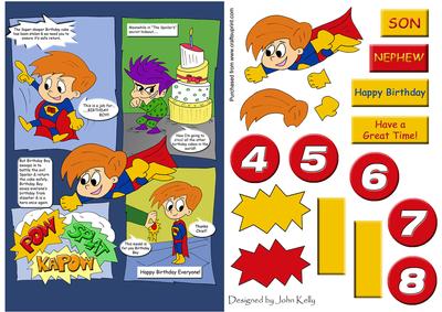 Birthday Boy 1 (red Hair) - A5