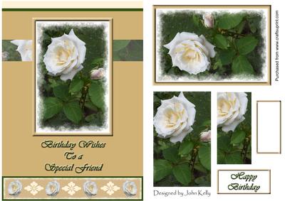 Birthday Wishes to a Special Friend (beige) - A5