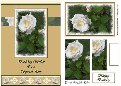 Birthday Wishes to a Special Aunt (beige) - A5