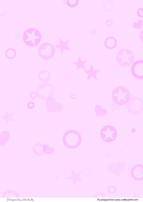 Hearts & Stars (pale Pink)