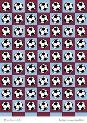 Footballs (claret & Blue)