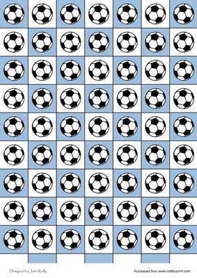 Footballs (sky Blue & White)