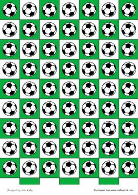 Footballs (green & White)