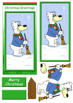 Polar Bear (green) - Dl