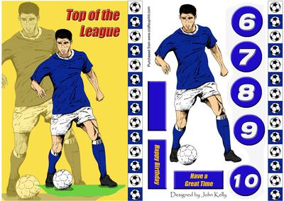 Blue Footballer 3 - Top of the League (a5)