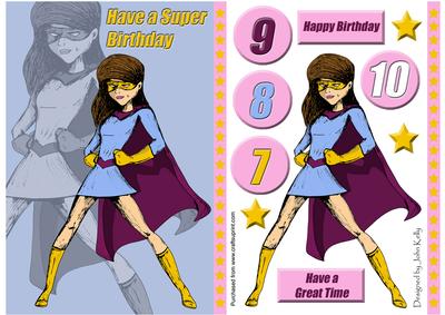 Supergirl! (light Blue) - A5