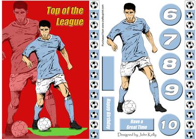 Sky Blue Footballer 3 - Top of the League (a5)