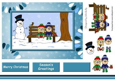 Kids Christmas (light Blue) - A5