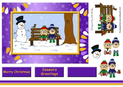 Kids Christmas (purple) - A5