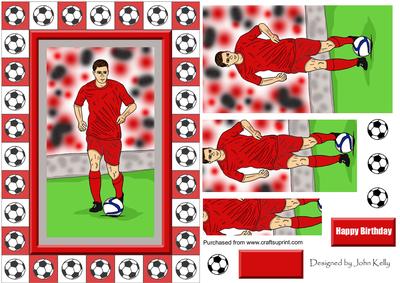 Footballer (all Red) - A5