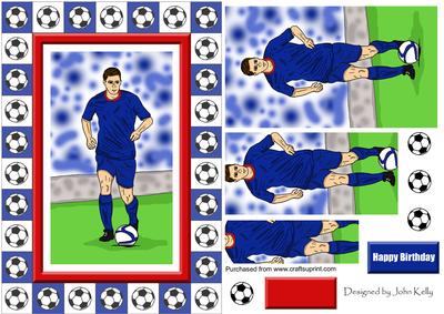 Footballer (all Blue) - A5