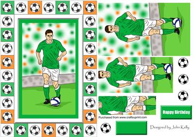 Footballer (green) - A5