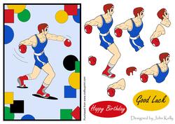 Boxer Blue - Decoupage Sheet