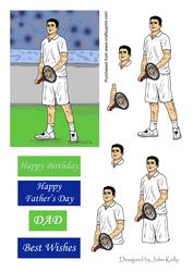 Tennis - Decoupage