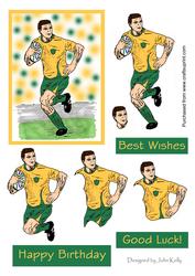 Rugby (gold) - Decoupage