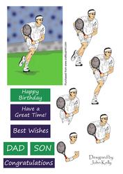 Tennis Player - Decoupage