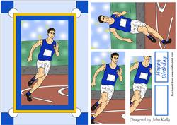 Runner (blue) - A5