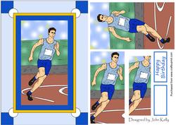 Runner (light Blue) - A5