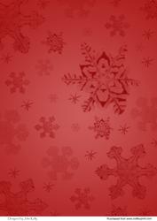 Snowflakes (red)