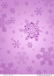 Snowflakes (pink)