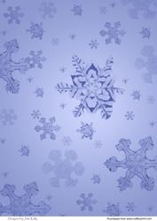 Snowflakes (blue)