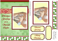 Christmas Greetings to a Special Crafter 1 (green) - A5