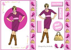 Cool Girl 3 (pink & White) - A5