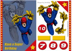 Superhero 2 (blue) - A5