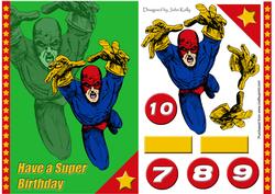 Superhero 2 (green) - A5