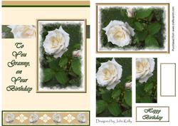 White Roses, to You Granny (cream) - A5