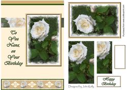 White Roses, to You Nana (cream) - A5