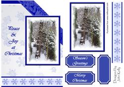 Peace and Joy at Christmas (white) - A5