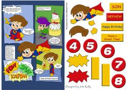 Birthday Boy 1 (brown Hair) - A5
